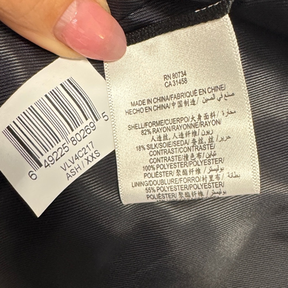 BCBGMaxAzria dark grey Velvet Blazer - Picture 6 of 13